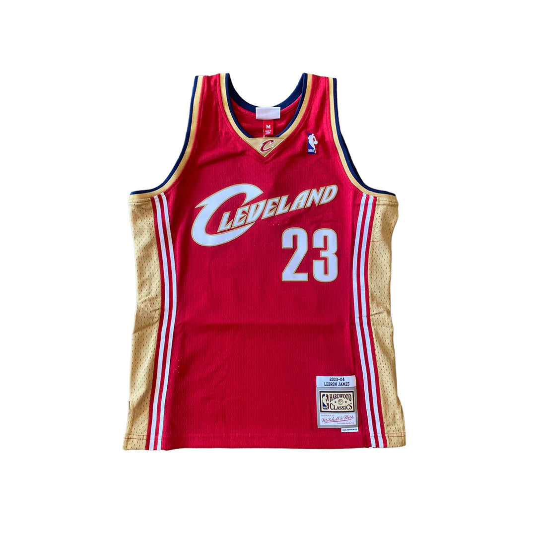 Mitchell & Ness Maillot NBA Lebron James Cleveland Cavaliers Rouge Hardwood  Classics Pour enfants - tightR - tightR