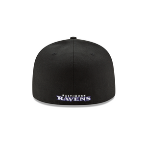 Baltimore Ravens - Black - New Era 5950 Fitted Cap
