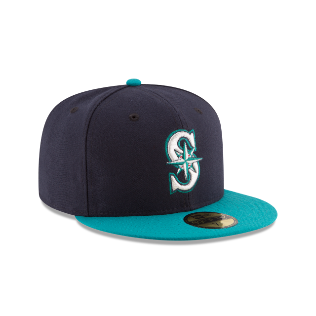 Seattle Mariners - Navy - New Era 5950 Fitted Cap | Elite Laced