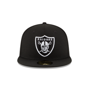 Las Vegas Raiders - Black White - New Era 5950 Fitted Cap