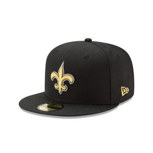 New Orleans Saints - Black - New Era 5950 Fitted Cap