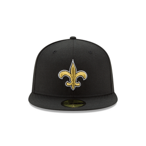 New Orleans Saints - Black - New Era 5950 Fitted Cap